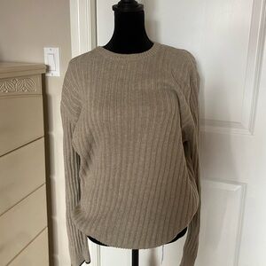 Levi's Women's Ribbed Crew Neck Sweater - Beige